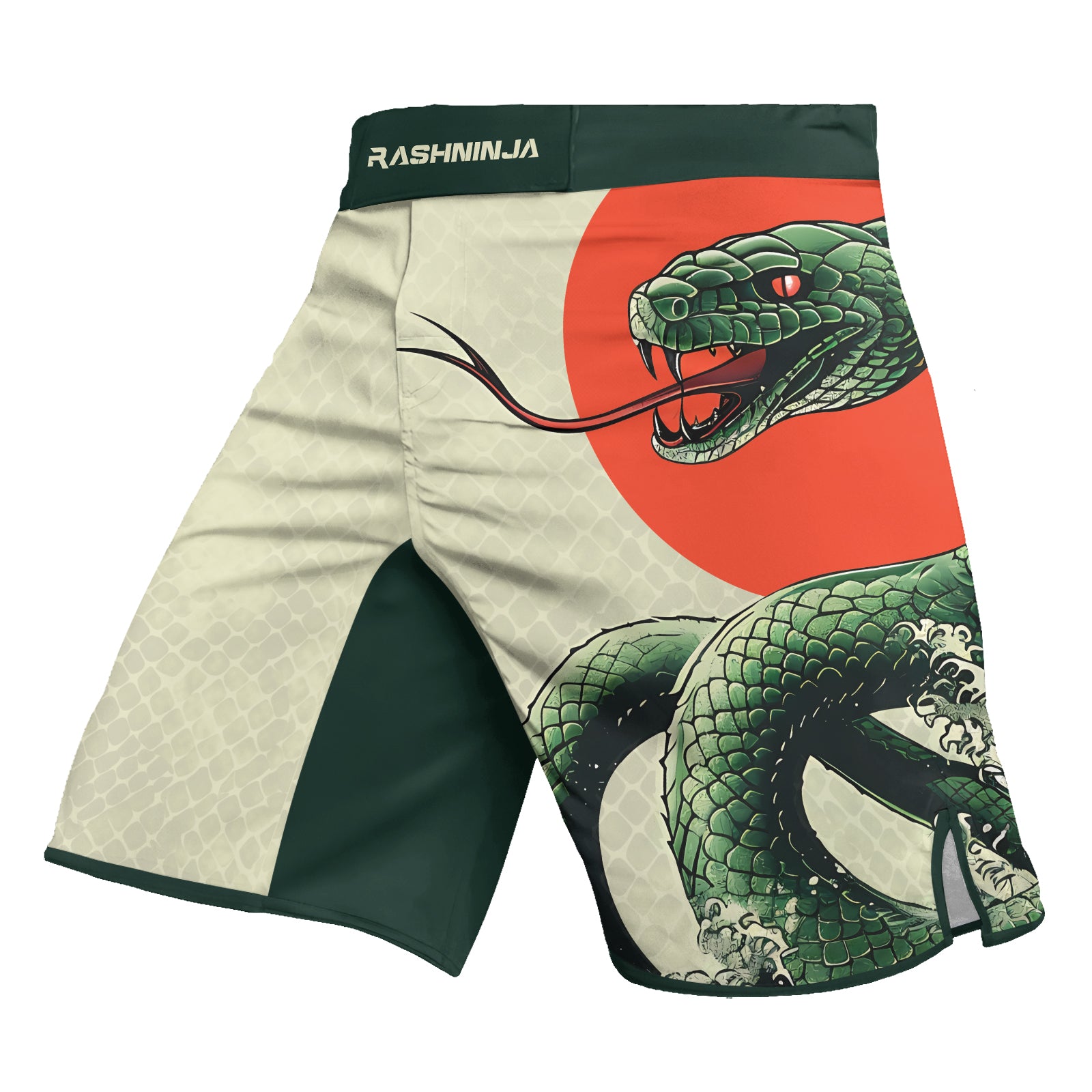Rashninja Snake Rising Sun Men's Fight Shorts

