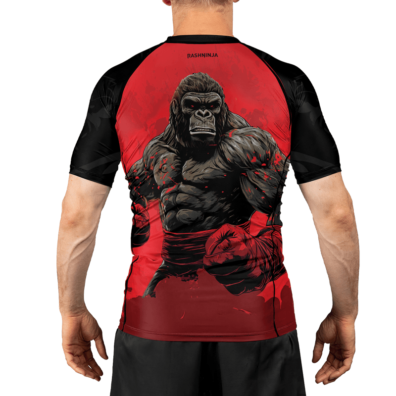 Rashninja Gorilla Reign Men's Short Sleeve Rash Guard - Rashninja LLC