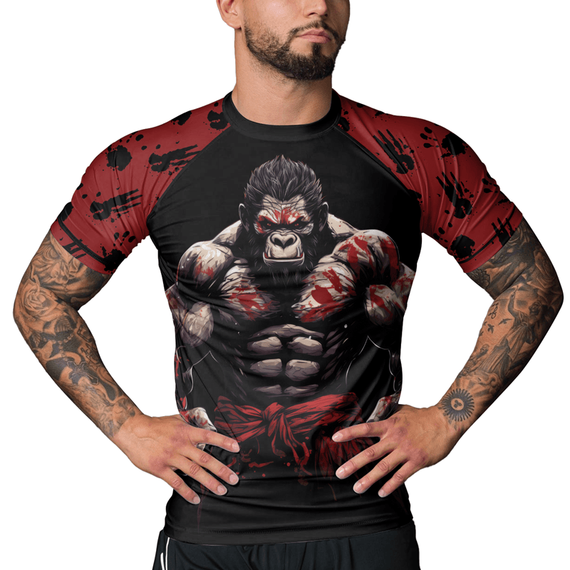 Rashninja Gorilla Guardian Men's Short Sleeve Rash Guard - Rashninja LLC