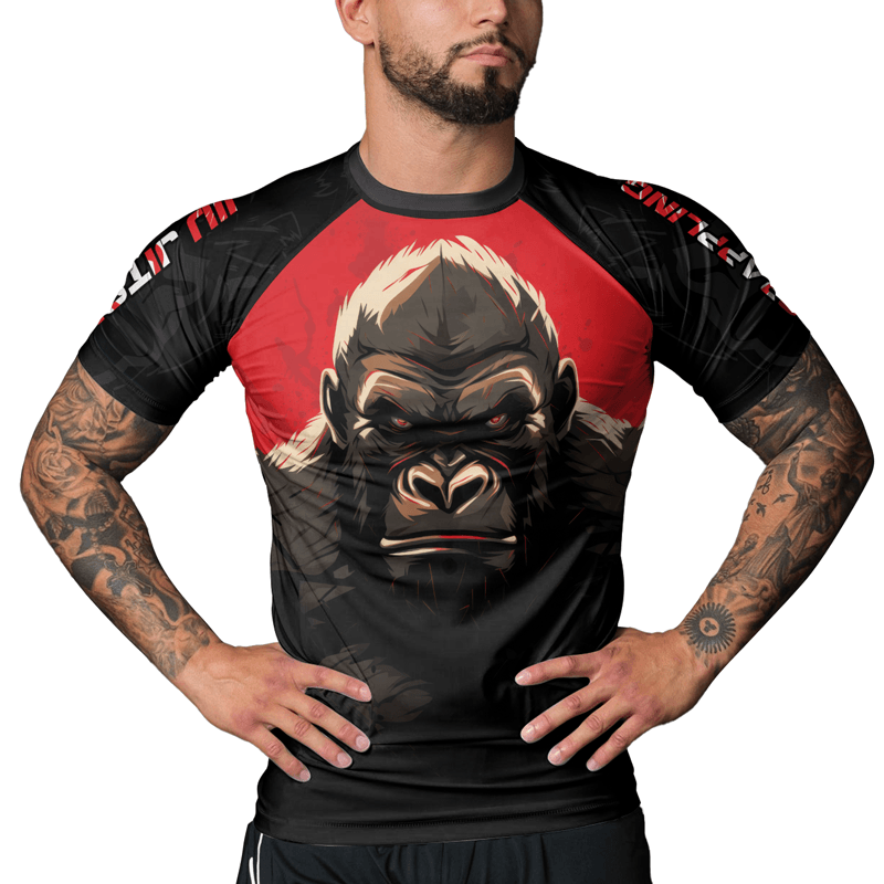 Rashninja Gorilla Reign Men's Short Sleeve Rash Guard - Rashninja LLC