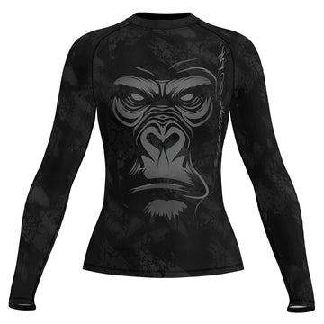 Rashninja Gorilla Jiu Jitsu Beast Women's Long Sleeve Rash Guard