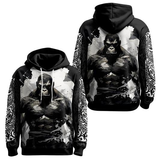 Rashninja Gorilla Jungle Monarch AOP Hoodie | Gorilla AOP Hoodie