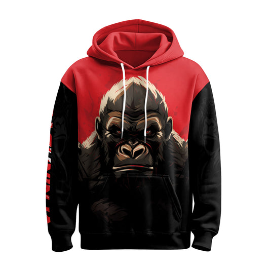 Rashninja Gorilla Reign AOP Hoodie | Gorilla Hooded Sweatshirt