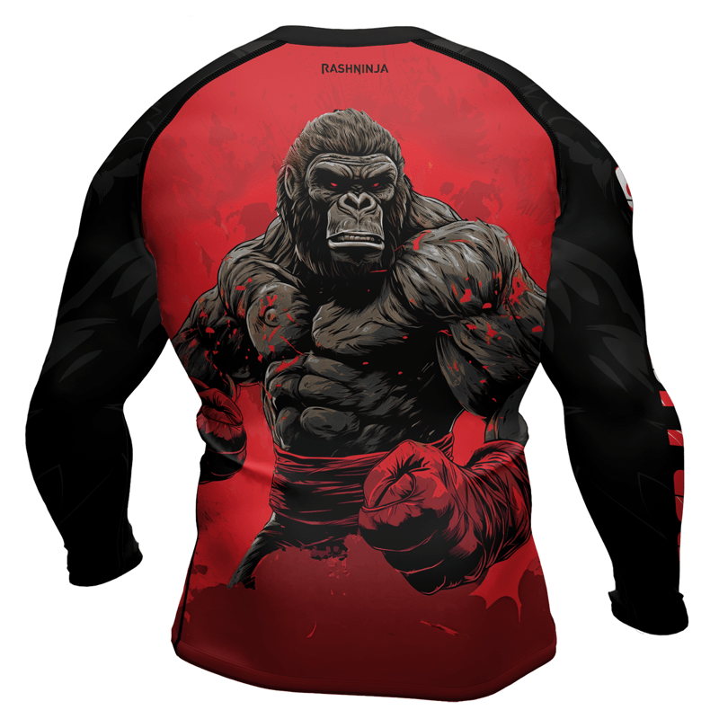 Rashninja Gorilla Reign Men's Long Sleeve Rash Guard - Rashninja LLC