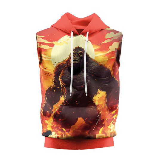 Rashninja Gorilla Strength Sleeveless Hoodie | MMA Sleeveless Hoodie