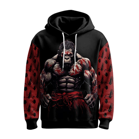 Rashninja Gorilla Guardian AOP Hoodie | Gorilla Hooded Sweatshirt