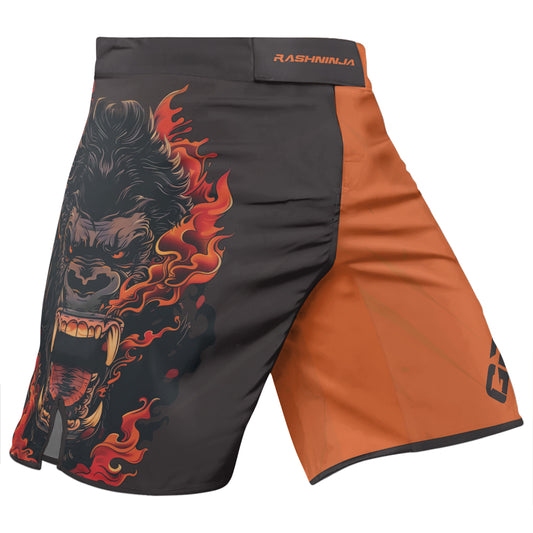Rashninja Gorilla Flame Guardian Men's Fight Shorts