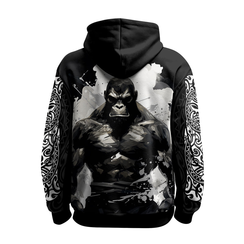 Rashninja Gorilla Jungle Monarch AOP Hoodie | Gorilla AOP Hoodie