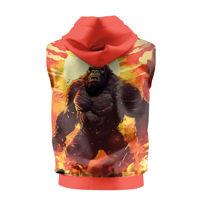 Rashninja Gorilla Strength Sleeveless Hoodie | MMA Sleeveless Hoodie