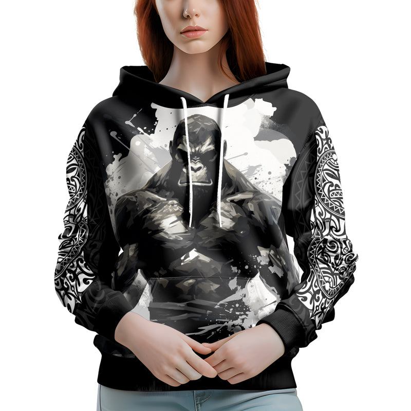 Rashninja Gorilla Jungle Monarch AOP Hoodie | Gorilla AOP Hoodie