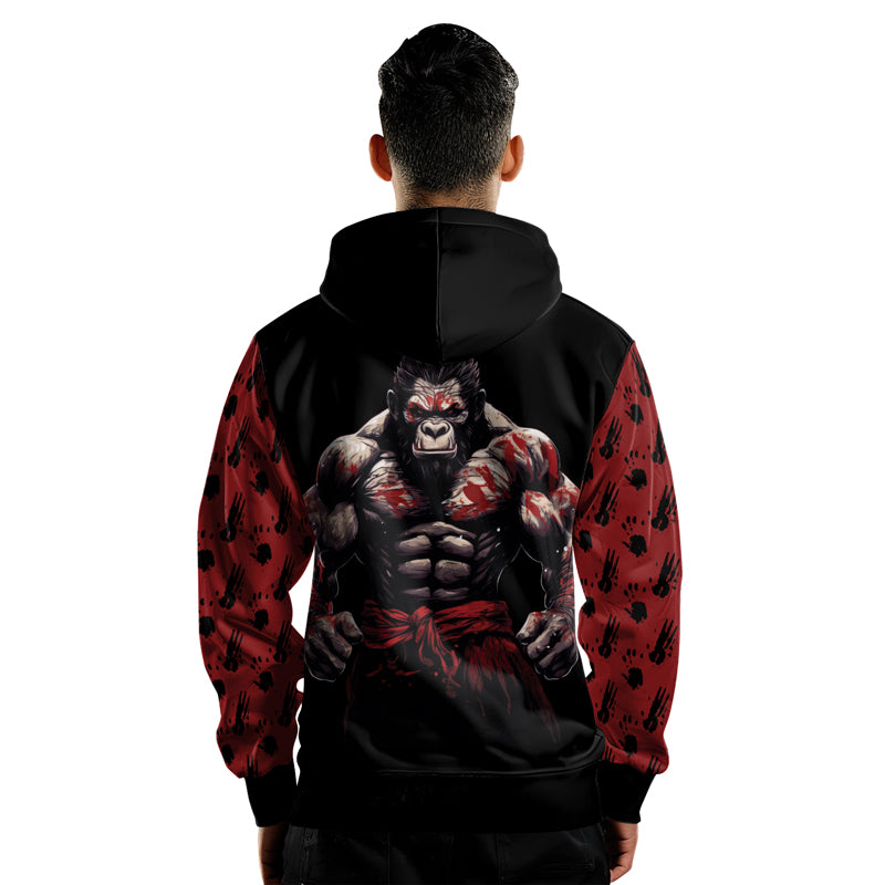 Rashninja Gorilla Guardian AOP Hoodie | Gorilla Hooded Sweatshirt