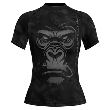 Rashninja Gorilla Jiu Jitsu Beast Women's Short Sleeve Rash Guard