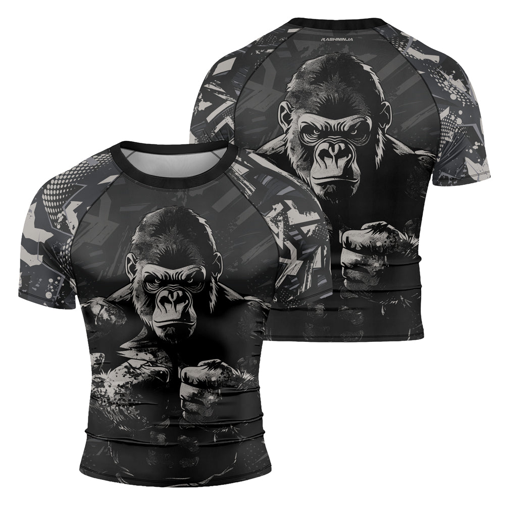 Rashninja Gorilla Forest Titan Men's Short Sleeve Rash Guard