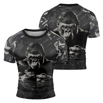 Rashninja Gorilla Forest Titan Men's Short Sleeve Rash Guard
