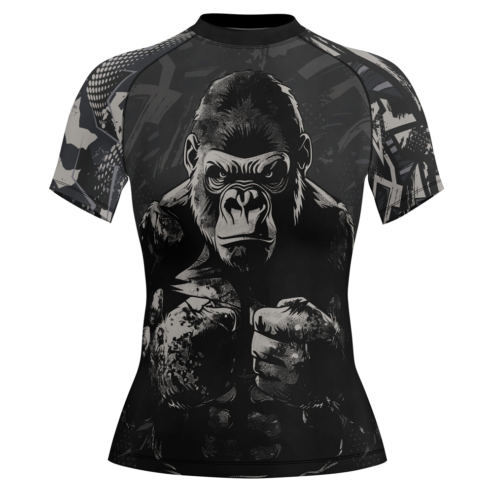 Rashninja Gorilla Forest Titan Women's Short Sleeve Rash Guard