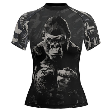 Rashninja Gorilla Forest Titan Women's Short Sleeve Rash Guard