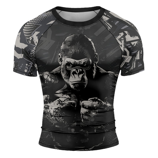 Rashninja Gorilla Forest Titan Men's Short Sleeve Rash Guard