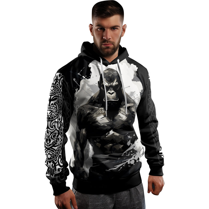 Rashninja Gorilla Jungle Monarch AOP Hoodie | Gorilla AOP Hoodie