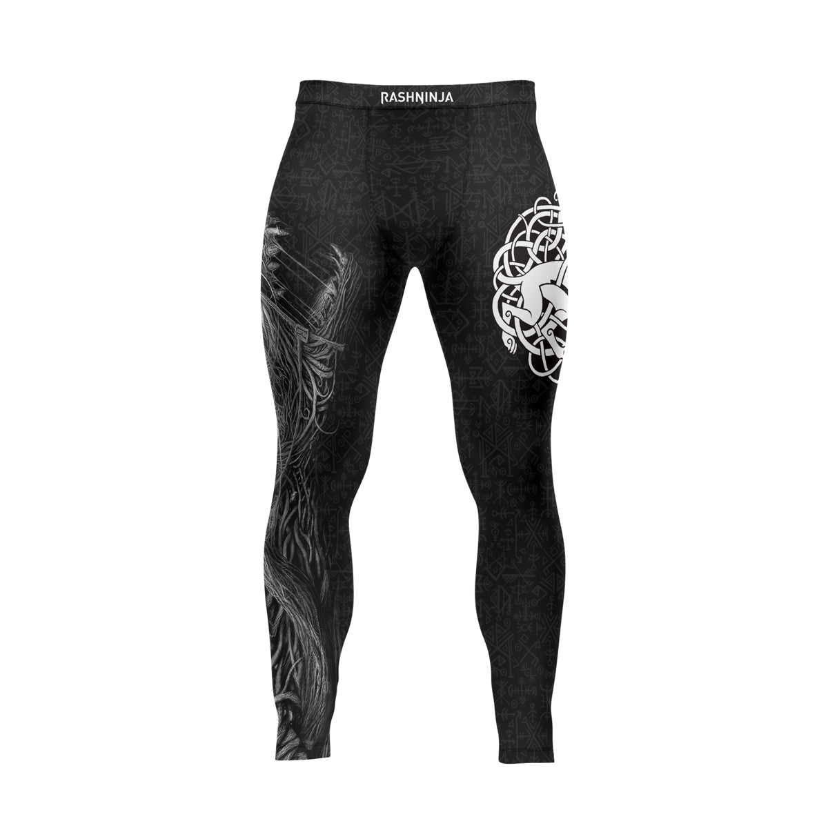 Rashninja Viking Howling Wolf Men's Spats