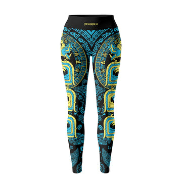 Rashninja Aztec Quetzalcoatl's Serpent Women's Leggings
