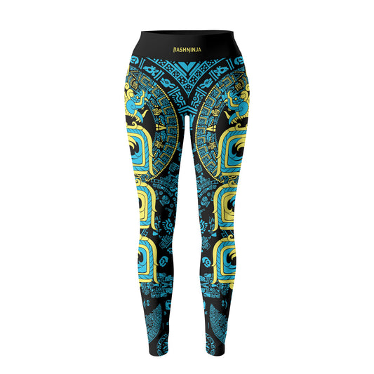 Rashninja Aztec Quetzalcoatl's Serpent Women's Leggings