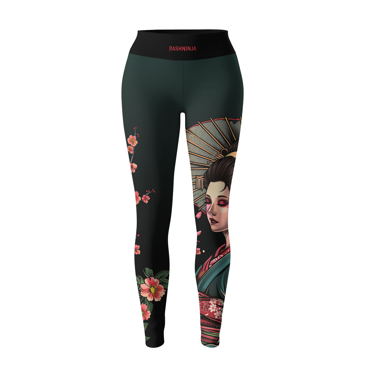 Rashninja Geisha with Wagasa Poise Women's Leggings