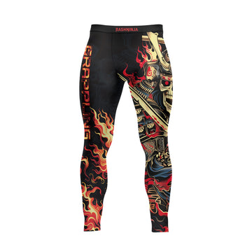 Rashninja Samurai Skull Fire Men's Spats