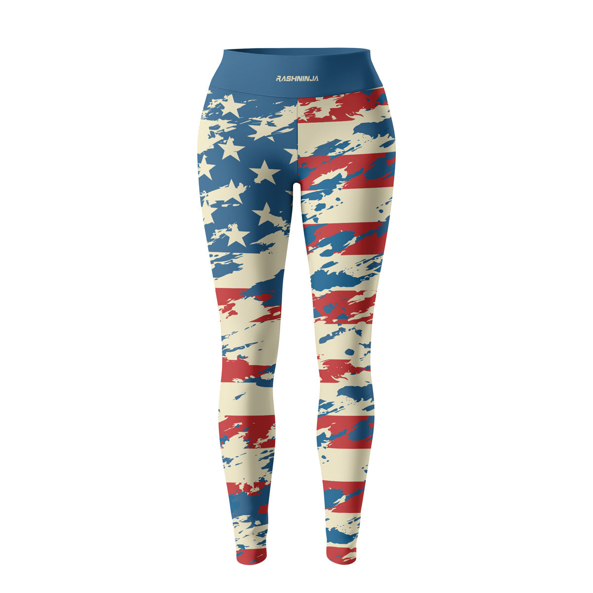 Rashninja American Flag Patriotic Women's Leggings