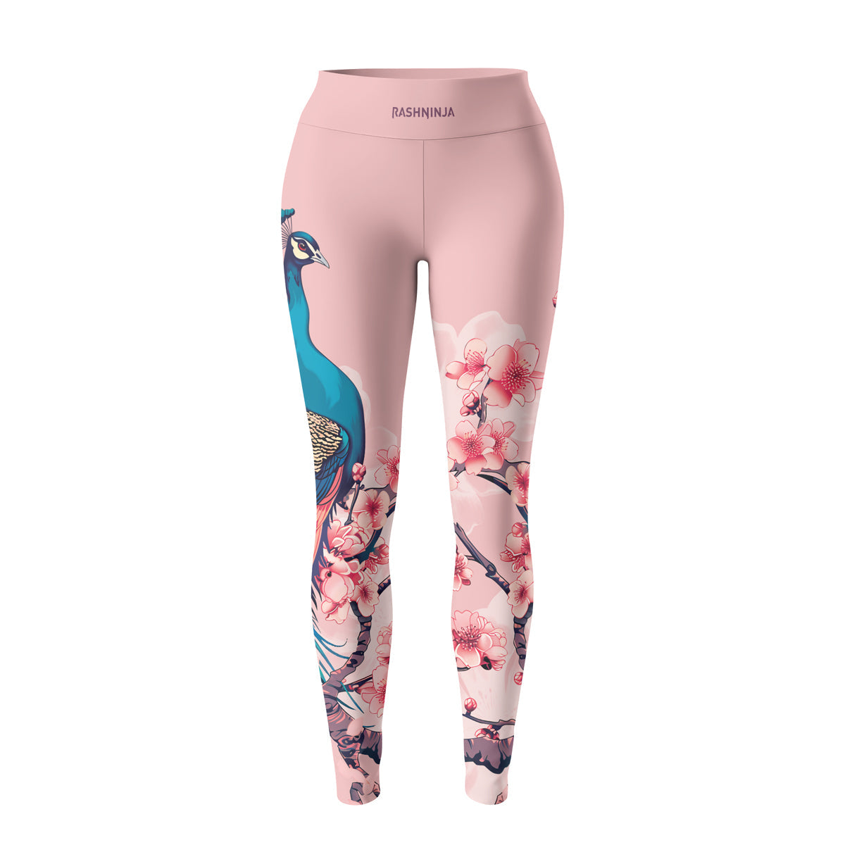 Rashninja Peacock on Sakura Women's Leggings