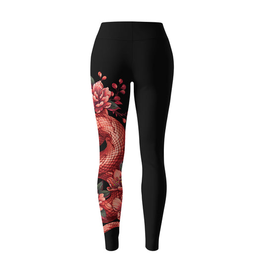 Rashninja Blossoming Snake Women's Leggings