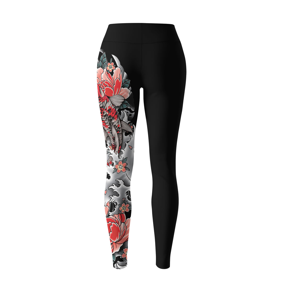 Rashninja Koi Peony Flow Women's Leggings
