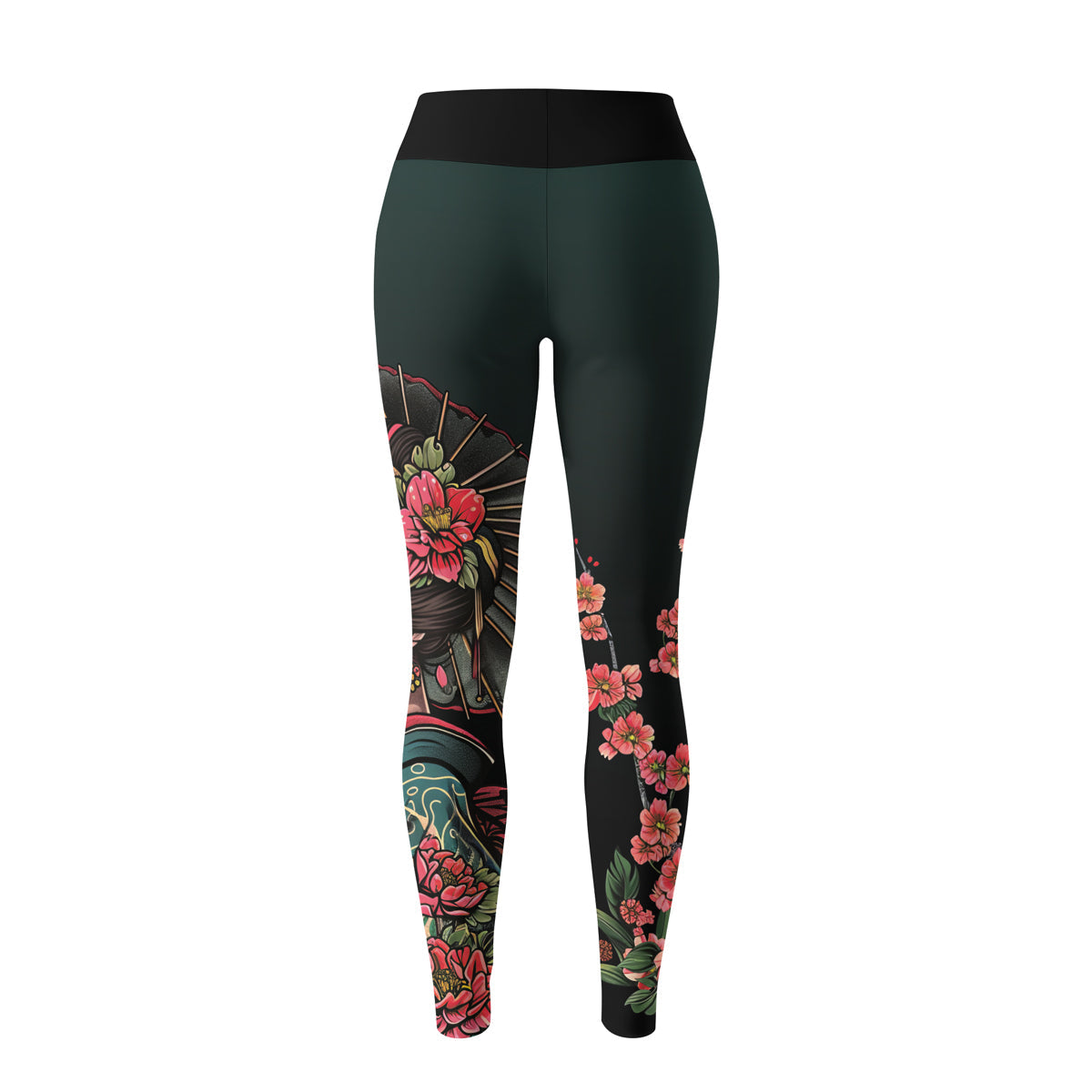 Rashninja Geisha with Wagasa Poise Women's Leggings