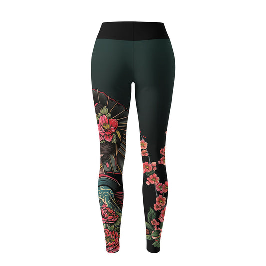 Rashninja Geisha with Wagasa Poise Women's Leggings