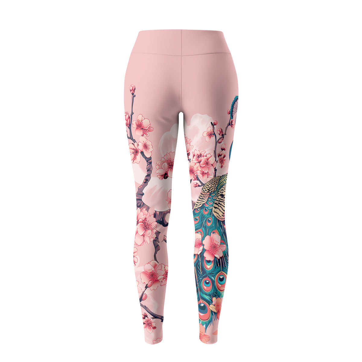 Rashninja Peacock on Sakura Women's Leggings