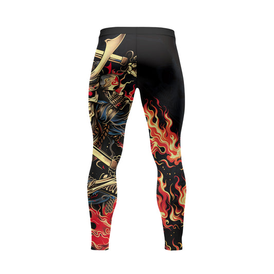 Rashninja Samurai Skull Fire Men's Spats