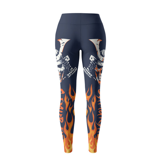 Rashninja Samurai Skull Blaze Women's Leggings