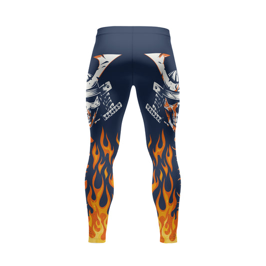 Rashninja Samurai Skull Blaze Men's Spats