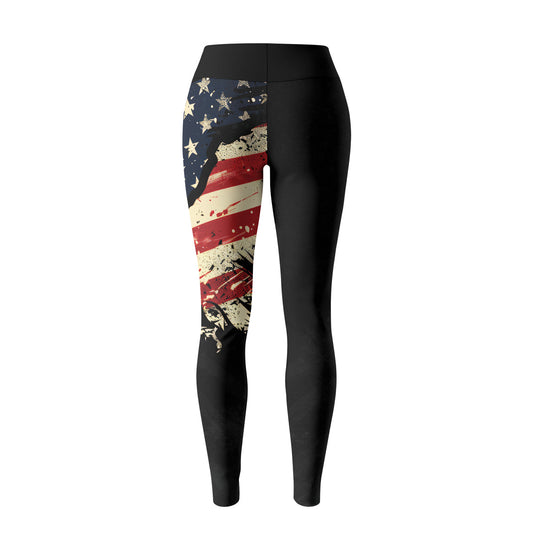 Rashninja Eagle American Flag Women's Leggings