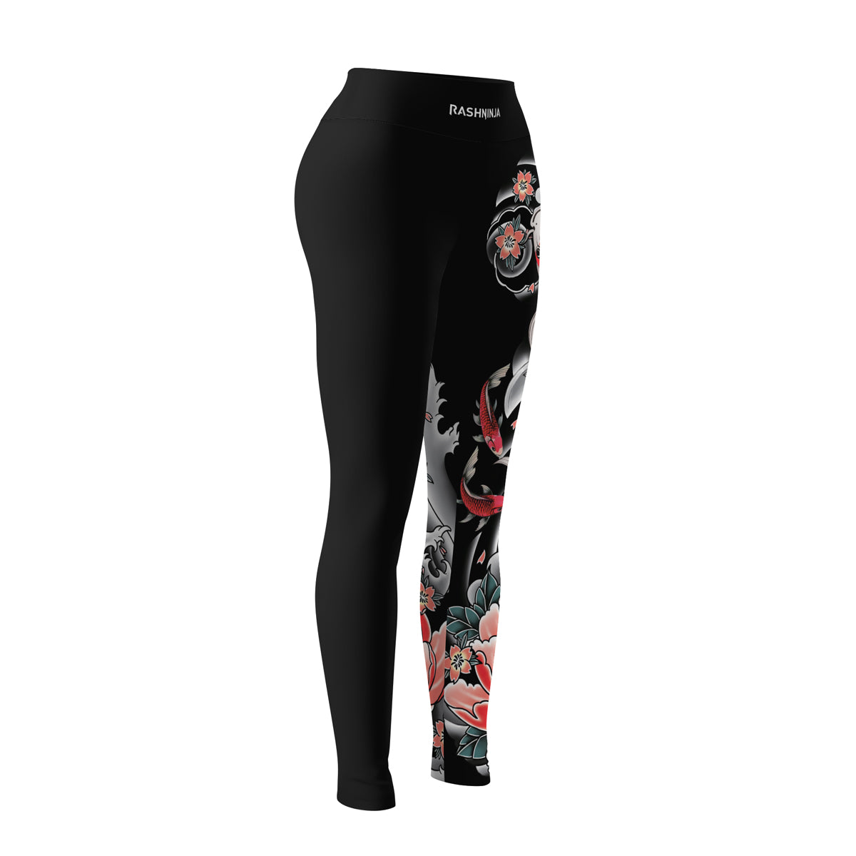 Rashninja Koi Peony Flow Women's Leggings