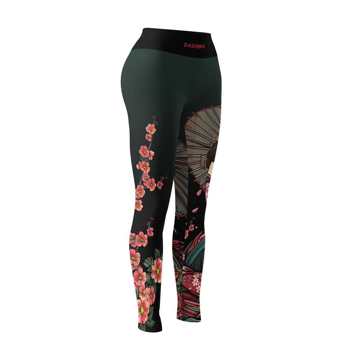 Rashninja Geisha with Wagasa Poise Women's Leggings