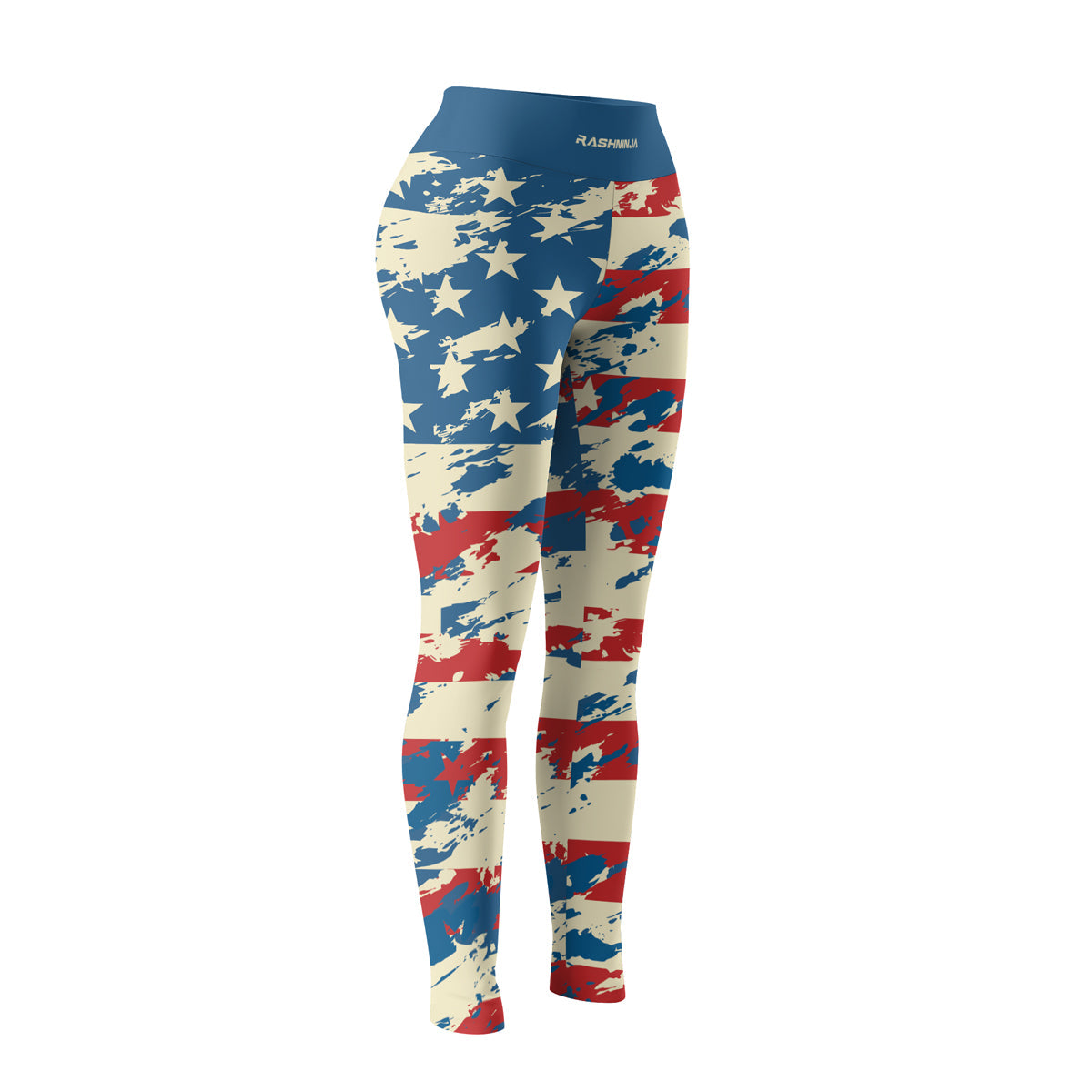 Rashninja American Flag Patriotic Women's Leggings