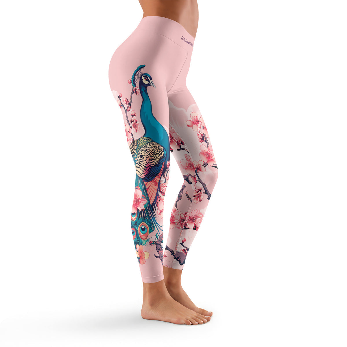 Rashninja Peacock on Sakura Women's Leggings