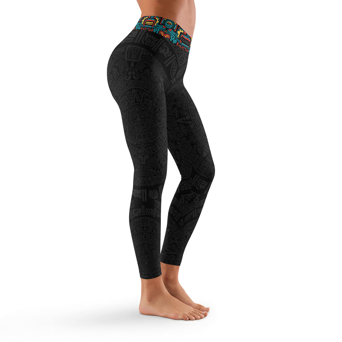 Rashninja Aztec Tribal Pattern Women's Leggings