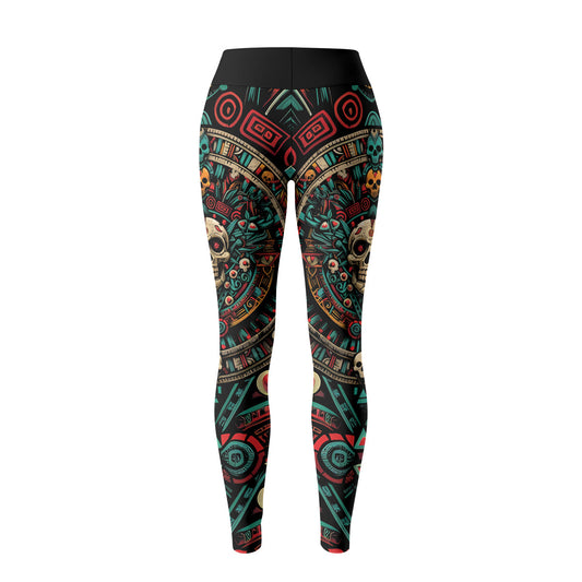Rashninja Aztec Sun Warrior Women's Leggings