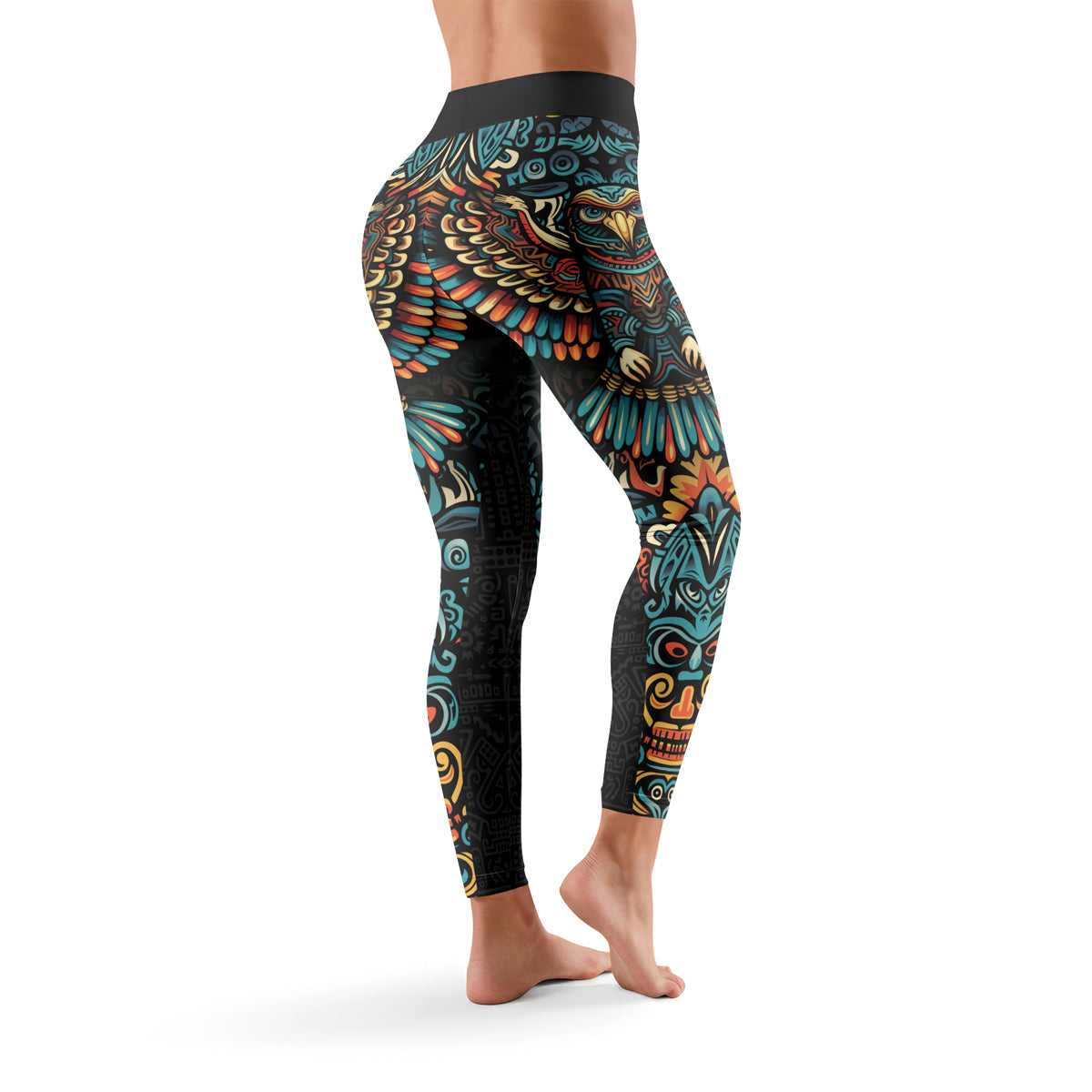 Rashninja Aztec Tribal Eagle Women's Leggings