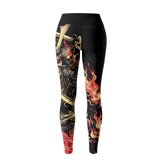 Rashninja Samurai Skull Fire Women's Leggings
