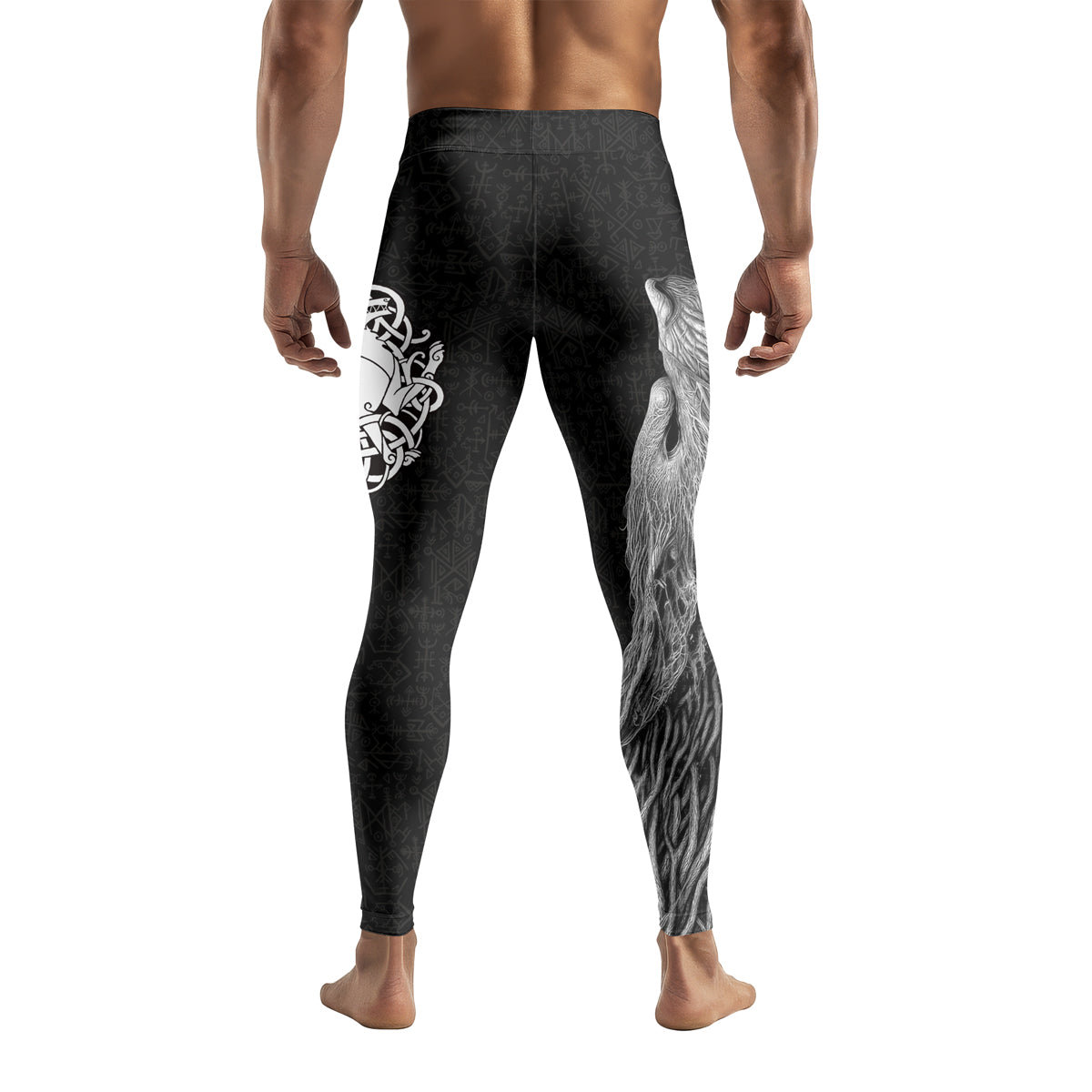 Rashninja Viking Howling Wolf Men's Spats