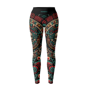 Rashninja Aztec Sun Warrior Women's Leggings