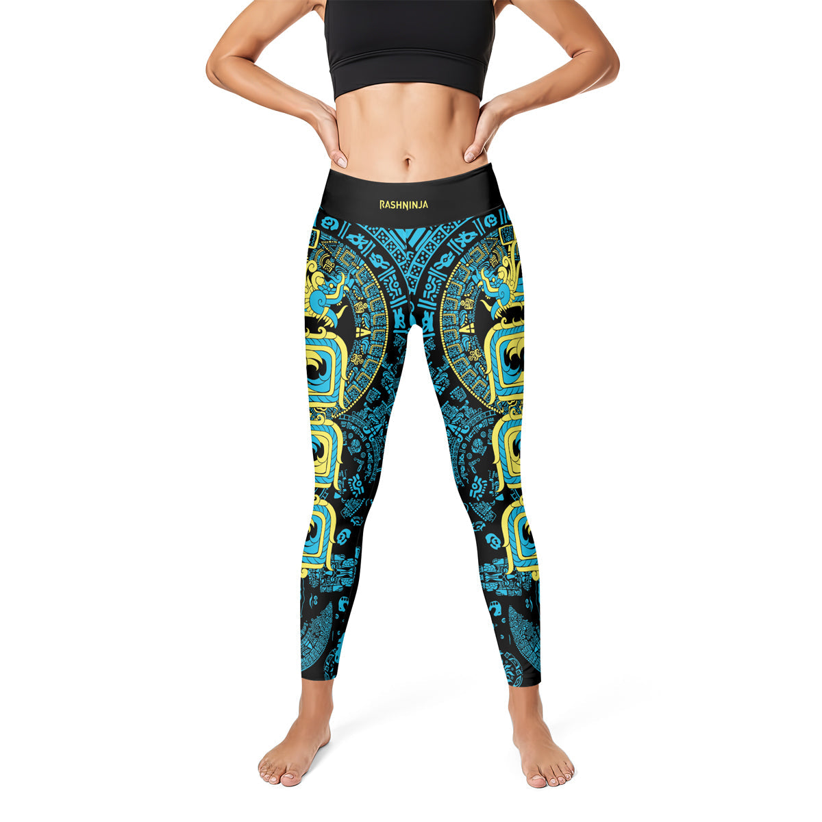 Rashninja Aztec Quetzalcoatl's Serpent Women's Leggings