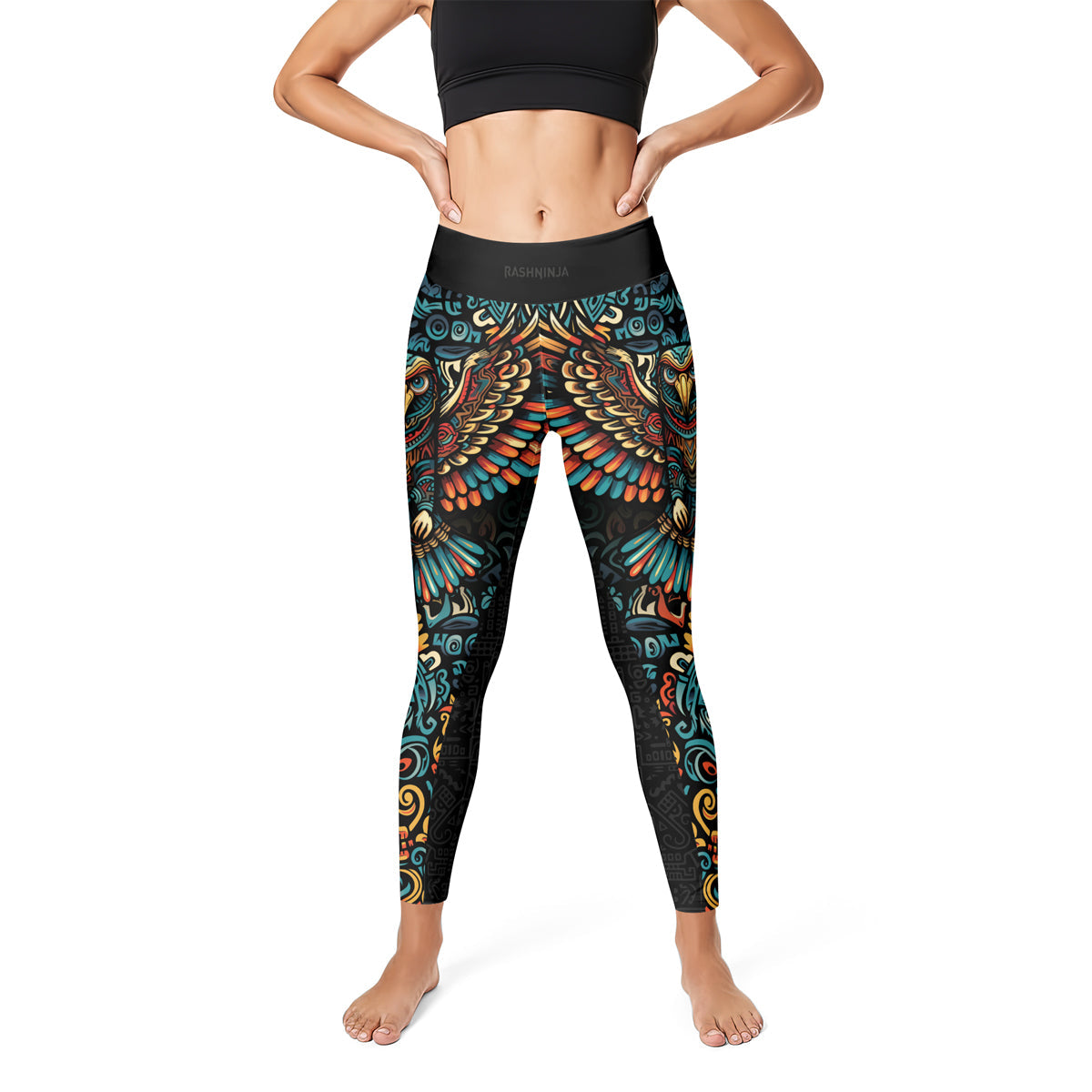 Rashninja Aztec Tribal Eagle Women's Leggings